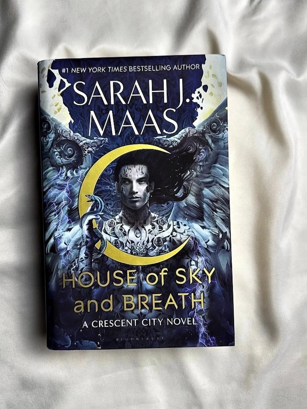 Bloomsbury Publishing House of Sky and Breath by Sarah J. Maas Hardcover Book Fi